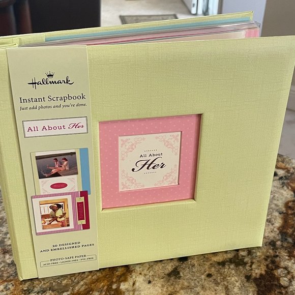 Hallmark Album " All About Her" Scrap book - Picture 1 of 5